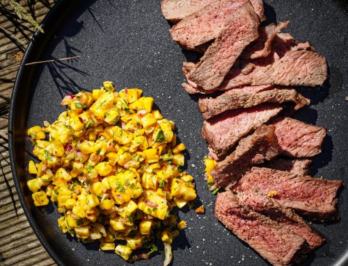 ROASTBEEF-STEAK MIT MAIS-SALSA